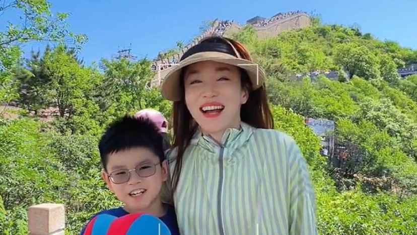 'We only managed 5m': Fann Wong and son Zed attempt walking on Great Wall of China