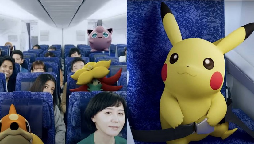 Japan's ANA airline releases in-flight safety video featuring Pokemon characters on Pikachu- and Eevee-themed aircraft